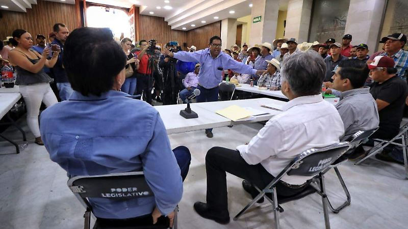 Jornada de protestas de productores de frijol